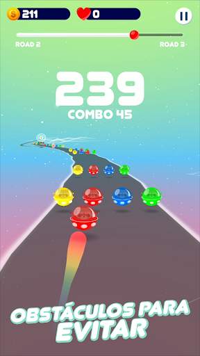 Estrada Espacial: Jogo da bola colorida screenshot 1