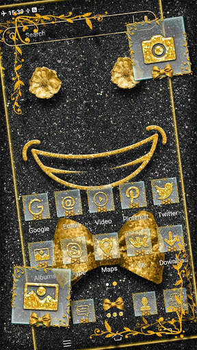 Golden Black Glitter Theme Launcher screenshot 3