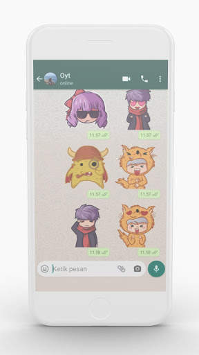 Sticha - Stiker WA Gratis 2 تصوير الشاشة