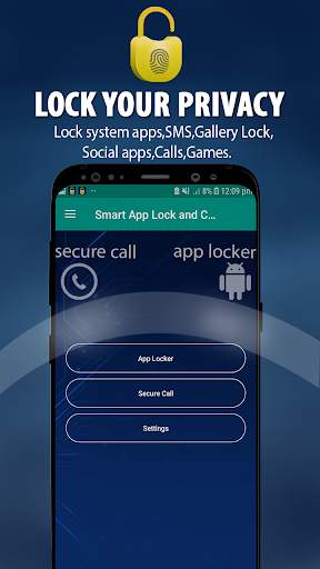 Fingerprint Lock ,Pattern lock,App Lock,Call lock screenshot 1