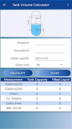 Tank Volume Calculator App 7 تصوير الشاشة