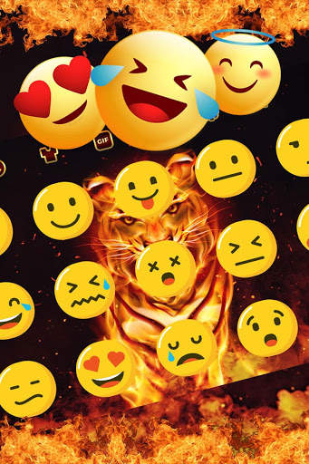 Fire Tiger 3D Keyboard скриншот 3