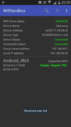 WiFi Direct Sandbox screenshot 3