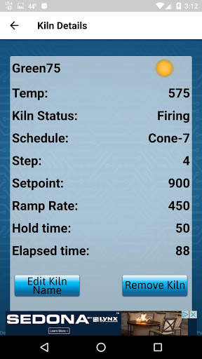TAP Kiln Control Mobile screenshot 3