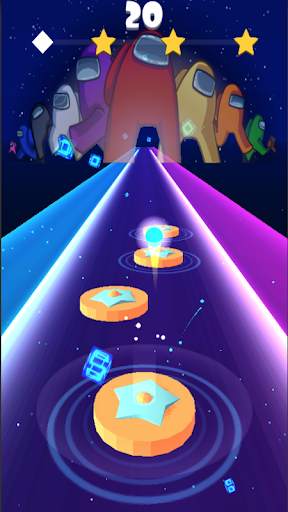 Among Us penipu Tiles Hop Beat Dancing screenshot 5