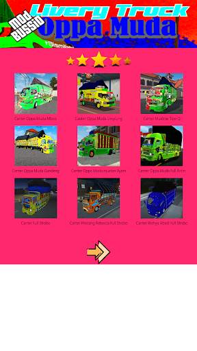Download Mod Truk Oppa Muda Bussid Terpal Segitiga screenshot 2