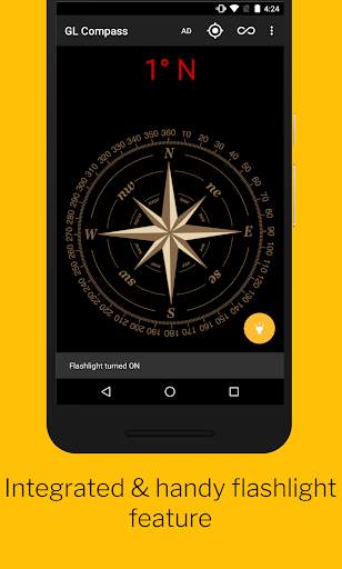 GL Compass - Smart Compass, Location, Flashlight screenshot 4