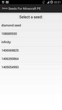 Seeds for Minecraft PE screenshot 1