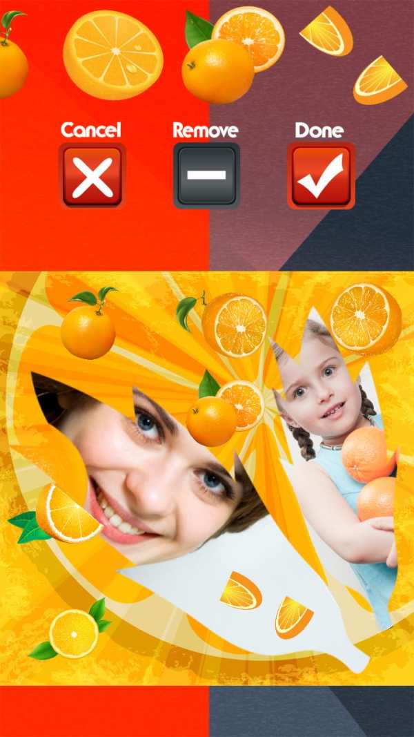 Orange Photo Collage screenshot 5