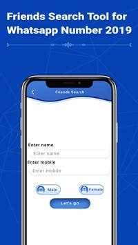Friends Search Tool for Whatsapp Number 2019 screenshot 2