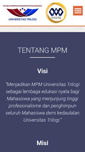 MPM DPM Universitas Trilogi screenshot 1