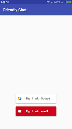 Firebase Friendly Chat screenshot 1