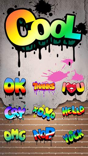 Cool Sticker With Graffiti Style 2 تصوير الشاشة