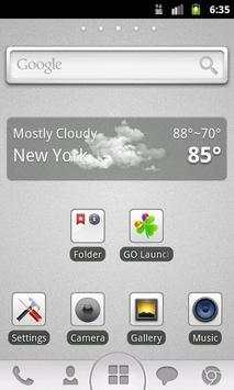 GO Launcher EX Theme Grey screenshot 1