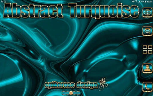 Abstract Turquoise Go Launcher theme screenshot 8