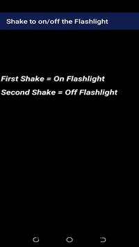 Shaking app - Shake Flashlight & Camera - Free screenshot 2