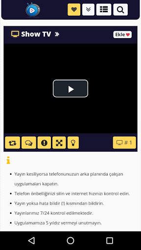 Mobil Canlı TV screenshot 2