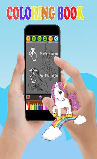 Unicorn Coloring Book-Easy Coloring screenshot 7