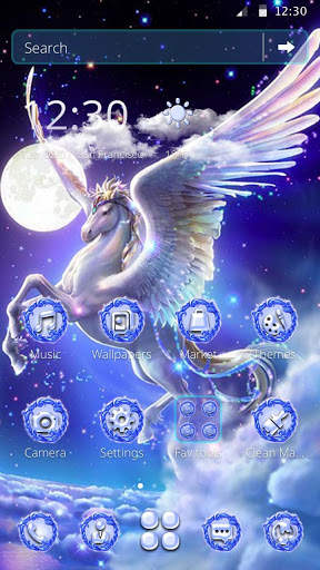 Dreamy Rainbow Unicorn 2D Theme screenshot 4