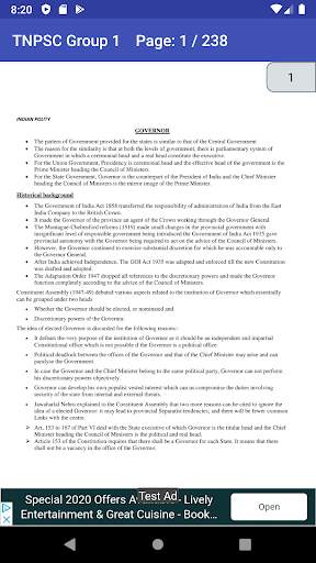 TNPSC Exam Group One Study Material 3 تصوير الشاشة