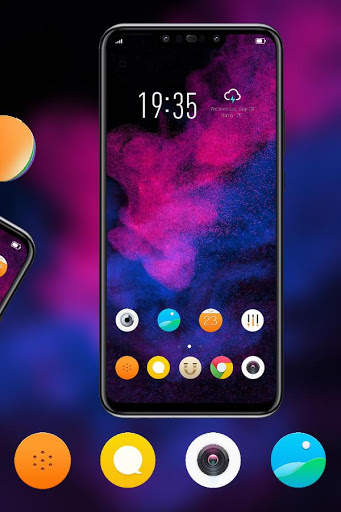 Colorful Particles theme Realme 3 launcher screenshot 3