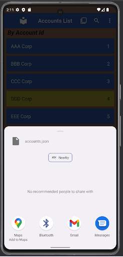 Accounts List screenshot 7