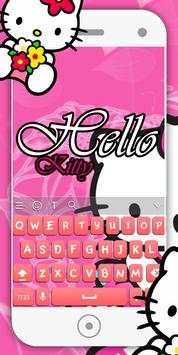 Pink Kitty Keyboard Theme screenshot 3