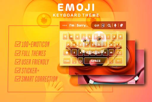 Tema Keyboard Love Party Emoji screenshot 3