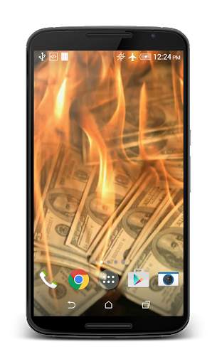 Burning Money Live Wallpaper स्क्रीनशॉट 3
