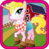 Unicorn Pony Washing & Dress Up Salon logo