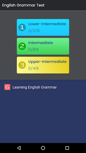 English Grammar Test screenshot 1