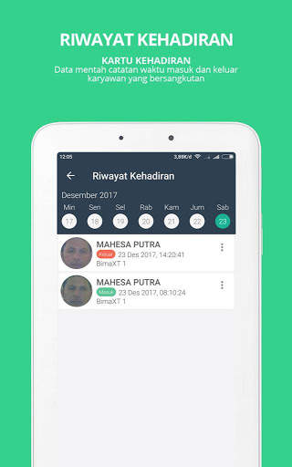 SmartPresence Emp-Aplikasi Ringkasan Data Karyawan screenshot 5