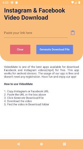 VideoMate: Download Facebook & Instagram Videos screenshot 1