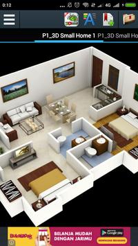 3D Small Home Plan Ideas 8 تصوير الشاشة