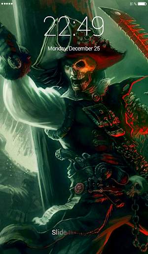 Pirate Skull Lock Screen 5 تصوير الشاشة