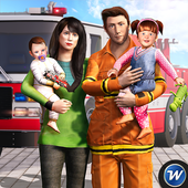 My Dad Firefighter - Happy Family Games icon
