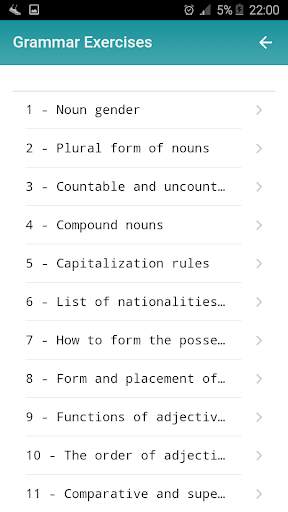 English Grammar Exercises free & Offline screenshot 2