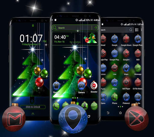 Christmas Tree Launcher Theme screenshot 1