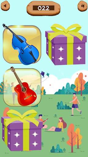 1 Memory games: Musical instruments matching screenshot 1