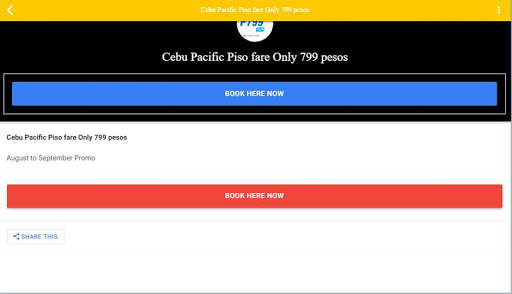 Piso Fare App for CebuPac screenshot 11