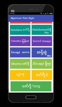 Mi Myanmar Font Styles screenshot 6