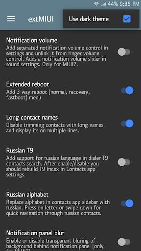 extMIUI [Xposed] screenshot 5