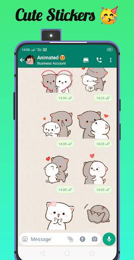 Peach Goma - Animated Stickers 4 تصوير الشاشة