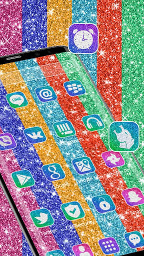 Colorful Glitter Theme screenshot 2
