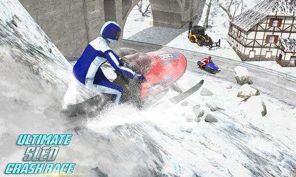 Snowmobile : Snow Mountain Sled Crash Racing screenshot 3