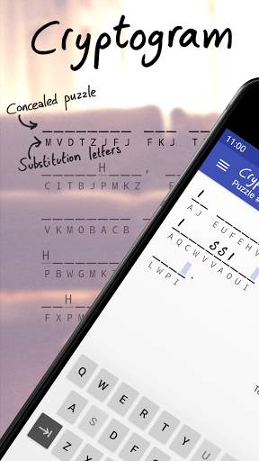 Cryptogram - puzzle quotes screenshot 1