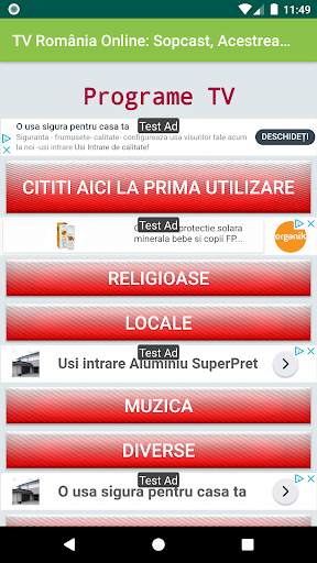 TV Romania Online: Programe TV screenshot 1