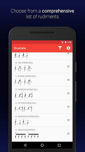 Drumate Free - Drum Rudiments screenshot 1