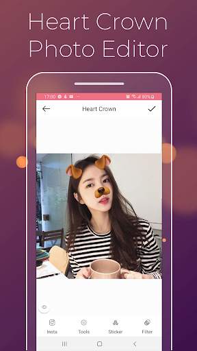Heart Crown Photo Editor - Cat Face screenshot 3