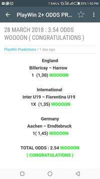 PlayWin 2  ODDS TIPS screenshot 4